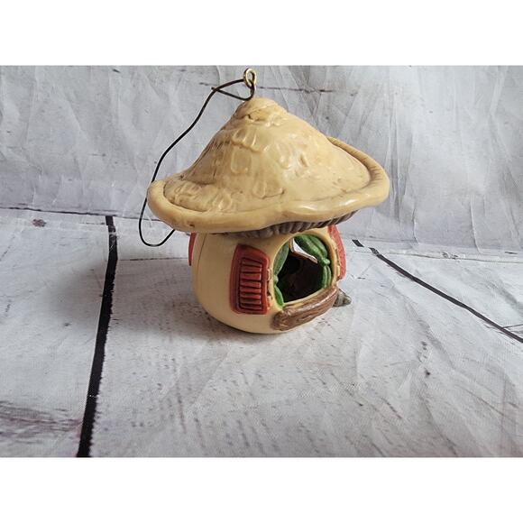 Mushroom House Hallmark 1978 Animal Home Ornament Tree Trimmer Collection Vintag - Picture 4 of 7